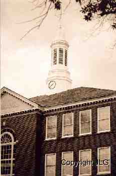 Keeny Hall Closeup of Clock Spire