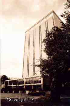 Wyly Tower from Parking Lot