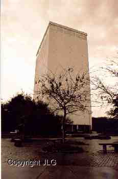 Wyly Tower from Courtyard 