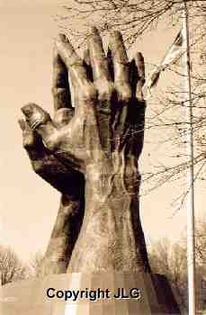 Praying Hands with Flag