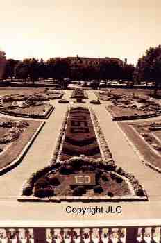 Formal Gardens looking away from Student Union