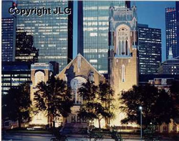 First United Methodist at Night - First United Methodist Church, Dallas, TX